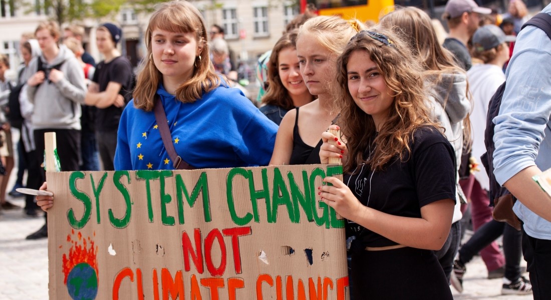 Klimaaktivister. Foto: Colourbox 